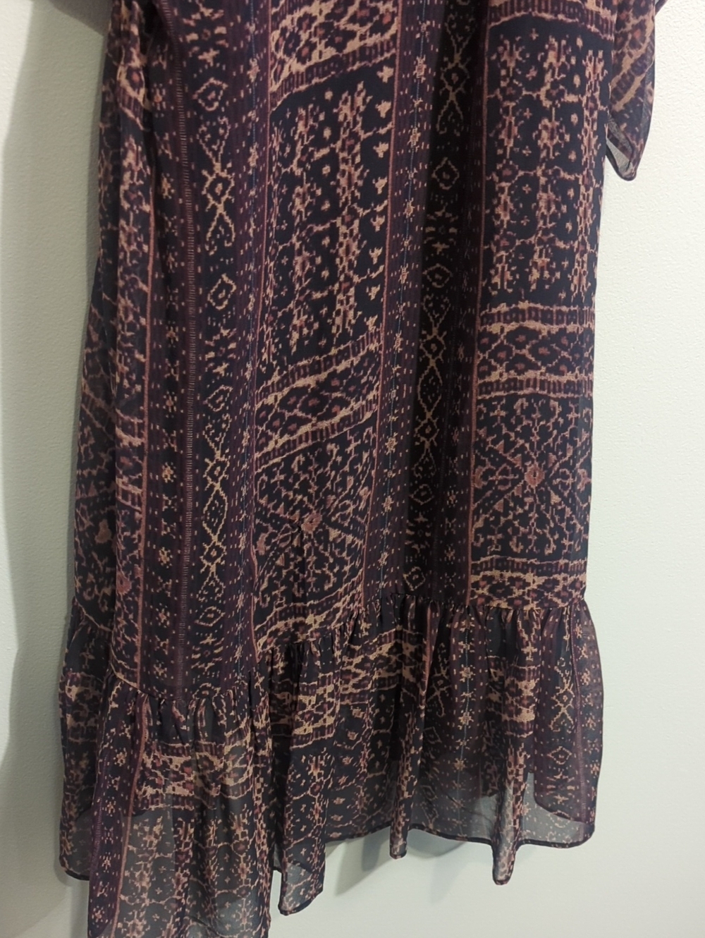 ULLA JOHNSON silk chiffon mini dress mini dress - size 8 - Picture 11 of 11